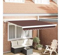 Owoxanthellate 300 × 250 cm tenda da sole elettrica marrone polvere alluminio telecomando balcone terrazza caffetteria giardino ristorante giardino d'inverno