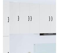 Owoxanthellate Armadio da cucina bianco lucido, 60 × 31 × 80 cm, materiale in legno, design moderno, robusto e durevole, con 2 ripiani per cucina, corridoio e bar di casa