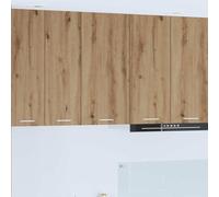 Owoxanthellate Armadio pensile Riga Moderno 40 x 31 x 80 cm rovere artisano bianco legno mobili da cucina con porta per cucina contemporanea soggiorno