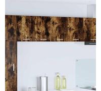 Owoxanthellate Armadio pensile Riga, set da 2 pezzi, 60 x 31 x 40 cm, rovere affumicato bianco, materiale in legno, design moderno con 2 ante, salvaspazio, per cucina, sala da pranzo, soggiorno