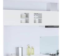 Owoxanthellate Armadio pensile Riga, set da 2 pezzi, bianco, 40 x 31 x 40 cm, in legno dal design moderno con superficie antimacchia, salvaspazio, resistente a parete, durevole per cucina, corridoio e