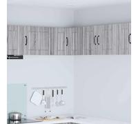 Owoxanthellate Cabinet da cucina grigio Sonoma 57 x 57 x 40 cm, materiale in legno con 2 ripiani, design moderno, robustezza e durata, per cucina, sala da pranzo, corridoio