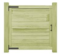 Owoxanthellate Cancello da giardino, 100 x 100 cm, in legno di pino impregnato, design moderno e rustico, robusto, per giardino, terrazza e ingresso del cortile