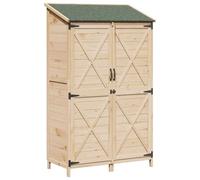 Owoxanthellate Casetta degli attrezzi naturale, 106 x 56 x 176,5 cm, in legno
