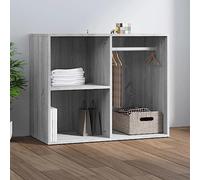 Owoxanthellate Comò grigio Sonoma in legno 80 x 40 x 65 cm, design moderno con ampi scomparti per camera da letto, soggiorno, corridoio, toletta, credenza combinata