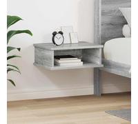 Owoxanthellate Comodino Sonoma grigio 40 x 31 x 15 cm in legno Tavolino moderno con spazio e design sottile per camera da letto, soggiorno, corridoio