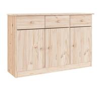 Owoxanthellate Credenza ALTA, cassettiera in legno di pino massiccio, credenza con cassetti e scomparti, armadio non trattato, da personalizzare, 112 x 35 x 73 cm
