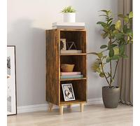 Owoxanthellate Credenza per affumicatura, 34,5 x 32,5 x 90 cm, gambe in legno massiccio di eucalipto, design moderno, robusto e facile da pulire, per soggiorno, corridoio, camera da letto