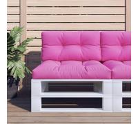 Owoxanthellate Cuscino per pallet, rosa, 80 x 40 x 12 cm, resistente alle intemperie, in 100% poliestere, con fibra cava in PP, grande imbottitura per esterni, per panca da giardino, balcone e lounge