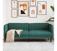 Owoxanthellate Divano 3 posti verde scuro tessuto moderno divano letto piccolo 193x76 5x74 5 cm con gambe in legno massello e fodera traspirante per soggiorno ufficio e lounge