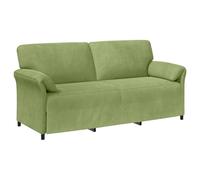 Owoxanthellate Divano a 3 posti, verde chiaro, moderno divano in velluto, 198 x 83 x 95 cm, elegante divano con robusto telaio in metallo e rivestimento in velluto per il soggiorno, tre posti con