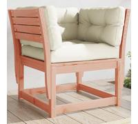 Owoxanthellate Divano da giardino in Douglasie, 83 x 73 x 78 cm, bianco crema, piccolo divano per balcone, terrazza e giardino d'inverno