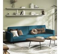 Owoxanthellate Divano letto a 2 posti, in velluto blu, 220 x 84,5 x 69 cm, salvaspazio con sistema pieghevole, comodo divano letto per Living Room, Guest Room and Studio