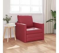 Owoxanthellate Divano letto da pavimento, 74 x 77 x 81 cm, in ecopelle, design moderno, pieghevole, per appartamento in città, camera degli ospiti e home office