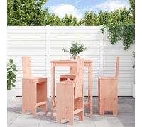 Owoxanthellate Douglasie - Set da bar da giardino, 82,5 x 82,5 x 110 cm, moderno set da bar in legno, con sgabelli da bar, per esterni, balcone, terrazza, per un'atmosfera accogliente