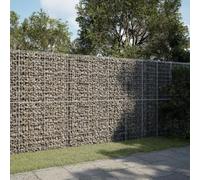 Owoxanthellate Gabione 300 x 100 x 200 cm, ferro zincato montato senza attrezzi, robusta treccia di pietra per decorazione da giardino, recinzioni, tralicci, protezione da sguardi indiscreti e