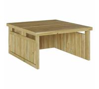 Owoxanthellate Garage per robot tosaerba, in legno di pino, marrone, 73,5 x 81,5 x 38,5 cm