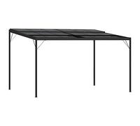 Owoxanthellate Gazebo con tetto antracite, 4 x 3 x 2,5 m, in alluminio e acciaio, design moderno, robusto e durevole, per giardino, terrazza, balcone, barbecue, riunioni di famiglia ed eventi