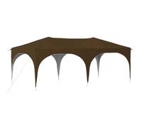 Owoxanthellate Gazebo pop-up da 3 x 6 m, gazebo pieghevole regolabile in altezza, grande tenda da giardino in tessuto Oxford, per feste in giardino, matrimoni ed eventi, 575 x 288 x 245 cm, tortora
