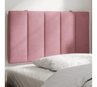 Owoxanthellate Hanko, cuscino per testiera rosa, 80 cm, in velluto, imbottito, per letto 80 x 3 x 45 cm, con e cinghie per tappezzeria portatile da parete per camera da letto