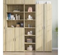 Owoxanthellate Highboard Sonoma Rovere 45 x 41 x 185 cm in legno massello moderno con ampio spazio e design senza tempo per camera da letto e corridoio