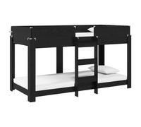 Owoxanthellate Letto a castello per bambini, in rovere nero, 100 x 200 cm, moderno, in materiale di legno, robusto, salvaspazio, per casa, camera da letto, camera dei ragazzi