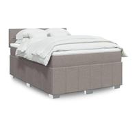 Owoxanthellate Letto a molle 160 x 200 cm, tortora con materasso e topper, con molle insacchettate, medie notti senza spalline, moderno sistema di sonno per camera da letto e camera degli ospiti