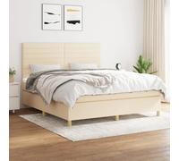 Owoxanthellate Letto a molle, 180 x 200 cm, con topper, testiera regolabile in altezza, materasso a molle insacchettate, per camera da letto, camera degli ospiti e camera d'albergo