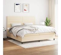 Owoxanthellate Letto a molle 200 x 200 cm, con molle insacchettate, testiera regolabile in altezza, traspirante, letto matrimoniale