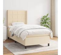 Owoxanthellate Letto a molle, 80 x 200 cm, con molle insacchettate, testiera regolabile in altezza, rivestimento in poliestere, moderno, medio, per la camera da letto degli ospiti della gioventù