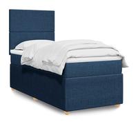 Owoxanthellate Letto a molle blu, 90 x 200 cm, con anima a LED, regolabile in altezza, in poliestere, traspirante, per camera dei ragazzi, set di divano-letto