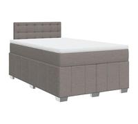 Owoxanthellate Letto a molle con materasso e topper, 120 x 200 cm, tessuto | Letto ergonomico completo per camera da letto con testiera regolabile in altezza, scarico della pressione e rivestimento