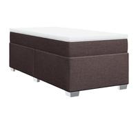 Owoxanthellate Letto a molle marrone scuro, 90 x 190 cm, con materasso e cuscino in molle insacchettate, per camera da letto e camera degli ospiti