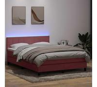 Owoxanthellate Letto a molle rosa, 160 x 210 cm, con materasso in velluto a LED, 213 x 160 x 78/88 cm, design moderno, comodo e durevole, per camera da letto, camera degli ospiti e camera dei ragazzi