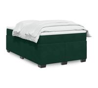 Owoxanthellate Letto a molle, verde scuro, 120 x 200 cm, in velluto, con molle insacchettate, set completo, design moderno, per camera da letto, camera degli ospiti, camera dei ragazzi