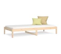 Owoxanthellate Letto giornaliero 80 x 200 cm, in pino massiccio, non trattato, moderno divano letto con spazio sotto il telaio, per camera da letto, camera degli ospiti e soggiorno