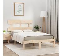 Owoxanthellate Letto in legno di pino massiccio 120 x 200 cm, non trattato con testiera, robusto e senza tempo, per camera dei ragazzi, camera degli ospiti, camera da letto