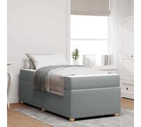 Owoxanthellate Letto singolo 90 x 190 cm, grigio chiaro con materasso e rete a doghe, moderno divano letto in legno Letto a pavimento per camera degli ospiti, camera dei ragazzi e piccoli spazi