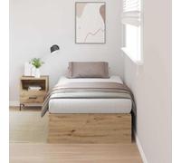 Owoxanthellate Letto singolo, in rovere Artisan, 200 x 90 cm, design moderno, robusto, con materiale in legno, per camera da letto, camera degli ospiti e piccoli appartamenti in città