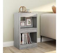 Owoxanthellate Libreria grigio Sonoma 40 x 30 x 72 cm in legno con design classico come divisorio per Living Room Corridoio e Bedroom