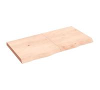 Owoxanthellate Mensola da parete 120 x 60 cm, in legno di rovere massiccio non trattato con bordo naturale, pieghevole per decorazioni moderne in soggiorno, cucina, bagno o corridoio