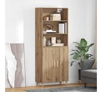 Owoxanthellate Mobile alto in rovere Artisan, 69,5 x 32,5 x 90 cm, materiale in legno, moderno, spazioso, gambe a palo, divisorio per soggiorno, dormire, corridoio