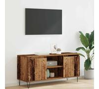 Owoxanthellate Mobile per TV in legno antico, 104 x 35 x 50 cm, con 2 ante e ripiani, design moderno, robusto per soggiorno, corridoio, ufficio