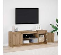 Owoxanthellate Mobile TV 139,5 x 34 x 50 cm, in legno a LED, design moderno e spaziosa soluzione di archiviazione per Living Room Bedroom