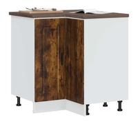 Owoxanthellate Mobiletto angolare Porto in legno con piedini regolabili, design moderno e robusta per cucina, sala da pranzo, corridoio, 75,5 x 75,5 x 81,5 cm