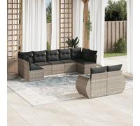 Owoxanthellate Owox 9-TLG. - Set di biancheria da giardino modulare in rattan sintetico, sacchetto idrorepellente, 55 x 53 x 34 cm, balcone, terrazza, giardino d'inverno