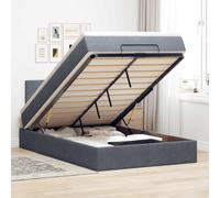 Owoxanthellate Owox - Letto a pouf in velluto, 120 x 200 cm, con molle insacchettate, a LED, grande spazio, ascensore idraulico, moderno, robusto