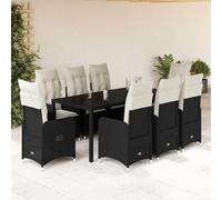 Owoxanthellate Owox - Set di mobili da giardino in rattan, 190 x 90 cm, con funzione sdraio, resistente alle intemperie, per balcone, terrazza, giardino