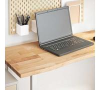 Owoxanthellate Pannello da scrivania in rovere 160 x 50 x 2,5 cm, in legno massello non trattato, rettangolare, design moderno, robusto e durevole, per casa, ufficio, gioco, cucina, fai da te