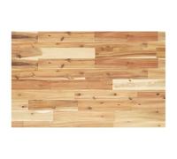 Owoxanthellate Piano lavabo 60 x 50 x 4 cm, in legno massello di acacia, rivestimento ad olio, rettangolare, fascino rustico, robusto e impermeabile per bagni moderni, servizi igienici, cucina e altro